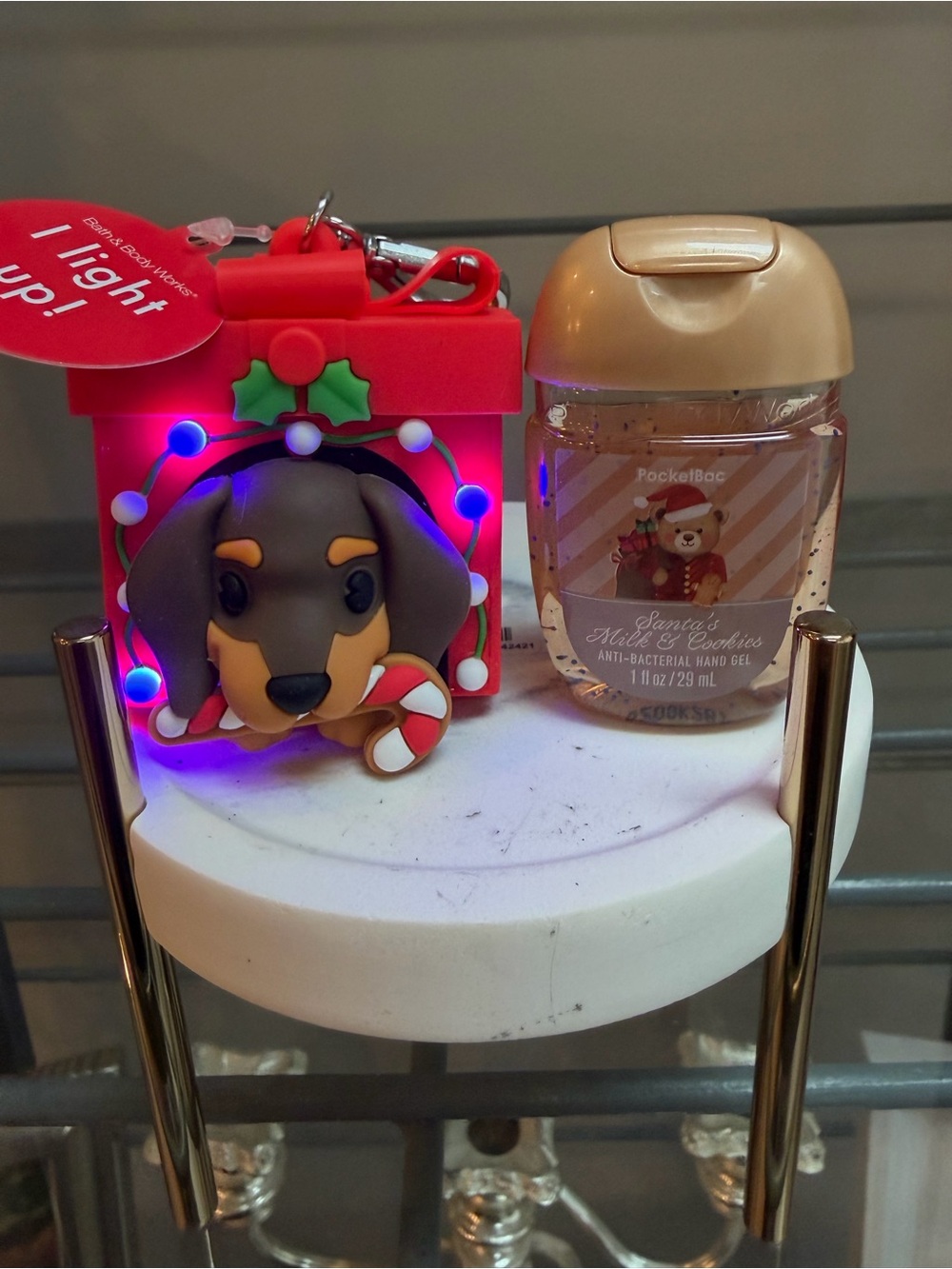 Bath & Body Works Lightup Dachshund Holiday PocketBac Holder/PocketBac NWT 2026